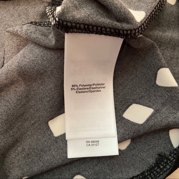 NWT DKNY peplum polka dot top - Picture 7 of 9